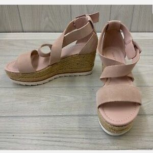 Marc Fisher Baby Pink Platform Espadrille